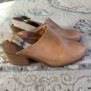 Toms Leather Leila Slingback Mules 9